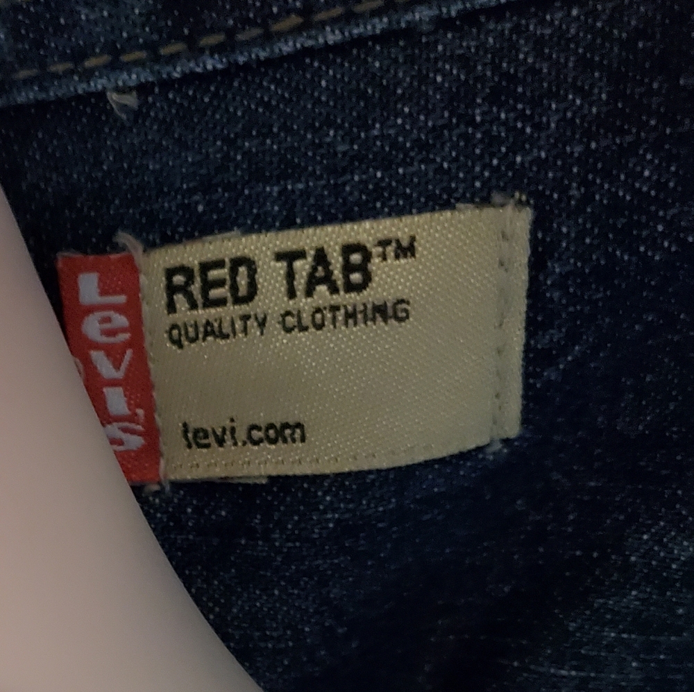 Levi Denim L/S B/D Red Tab Men's Shirt Size Medium - Picture 6 of 7